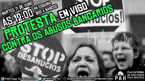 Protesta en Vigo contra os abusos bancarios - 11 xuño